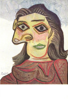 POSCARD, FINE ARTS, PAINTING, PABLO PICASSO, WOMAN'S HEAD, GALERIE LOUISE LEIRIS - Picasso