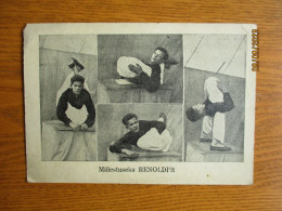 ESTONIA CIRCUS ACROBAT REINOLD ADVERTISEMENT CARD - Cirque