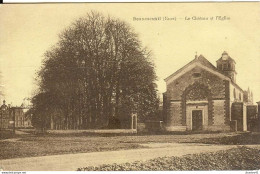 27 - BEAUMESNIL - Le Château Et L'Eglise - Beaumesnil
