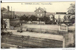 78 - VERNEUIL - Place De La Gare - Verneuil Sur Seine