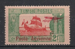 TUNISIE - 1927 - Poste Aérienne PA N°YT. 6 - Avion 2f Vert - Neuf Luxe** / MNH / Postfrisch - Airmail