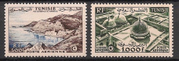 TUNISIE - 1953 - Poste Aérienne PA N°YT. 18 à 19 - Série Complète - Neuf Luxe** / MNH / Postfrisch - Airmail