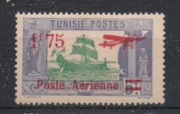 TUNISIE - 1927 - Poste Aérienne PA N°YT. 5 - Avion 1f75 Sur 5f - Neuf Luxe** / MNH / Postfrisch - Airmail