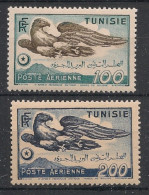 TUNISIE - 1949 - Poste Aérienne PA N°YT. 14 à 15 - Aigle - Neuf* / MH VF - Posta Aerea