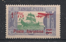 TUNISIE - 1927 - Poste Aérienne PA N°YT. 5 - Avion 1f75 Sur 5f - Neuf* / MH VF - Poste Aérienne