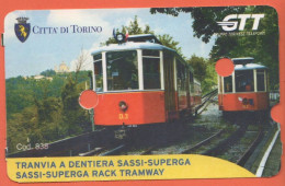 ITALIA - TORINO - Tranvia/Tramvia A Dentiera Sassi-Superga - 2023 - Biglietto A/R Piemonte Card - Used - Europe