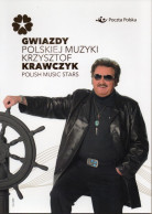 POLAND 2021 POST OFFICE LIMITED EDITION FOLDER: POLISH MUSIC STARS KRZYSZTOF KRAWCZYK & SPECIAL ISSUE MUSIC CD - Cartas & Documentos