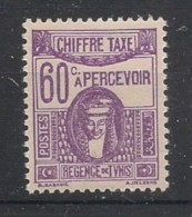 TUNISIE - 1923-29 - Taxe TT N°YT. 44 - Déesse 1c - Neuf Luxe** / MNH / Postfrisch - Strafport