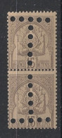 TUNISIE - 1899 - Taxe TT N°YT. 24c - Armoiries 15c Gris - Paire Tête-bêche - Neuf Luxe** / MNH / Postfrisch - Timbres-taxe