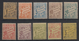 TUNISIE - 1901-03 - Taxe TT N°YT. 26 à 35 - Série Complète - Neuf Luxe** / MNH / Postfrisch - Timbres-taxe