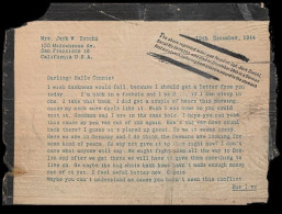 1944-45 GERMAN ANTI-ALLIED PROPAGANDA LEAFLET - MOURNING LETTER SAID TO BE WRITTEN BY U.S SOLDIER - Documenti