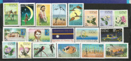 Années 1972-1973.    19 T-p  Neufs ** .  Côte  30.00 € - Nauru