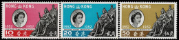 HONG KONG 1962 Mi 193-195 CENTURY OF HONG KONG STAMPS MINT STAMPS ** - Neufs