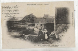 Penvénan (22) : GP Du Couple Botrel Dans L'escalier De La Chapelle De Port Blanc En 1905 (animé) CP Pionnière PF . - Penvénan
