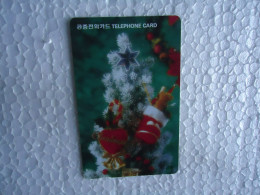 KOREA   USED CARDS  CHRISTMAS  NEW YEAR - Kerstmis