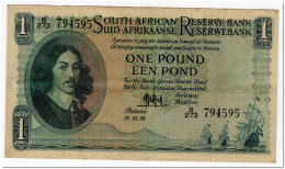 SOUTH AFRICA,1 POUND,1956,P.92d,VF - Südafrika