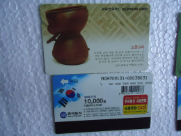 KOREA   USED CARDS  ART MUSEUM UNITS 10000 - Cultura