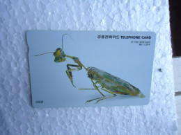 KOREA   USED CARDS  INSECTS ROBOT UNITS 10000 - Lieveheersbeestjes