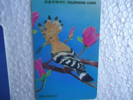 KOREA   USED CARDS  BIRD BIRDS - Andere & Zonder Classificatie