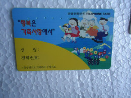 KOREA   USED CARDS  FAIRY TALES COMICS - Corée Du Sud