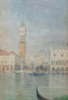 Venezia Watercolor 1890 (Nazzareno Cipriani?) - Oelbilder