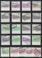 Y84 - Belgium 1966 Railway Parcel Stamps - Lot Used Plate Numbers - Usados