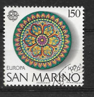 Timbres Oblitérés De Saint Marin, N°923-924, Europa 1976, Artisanat - 1976