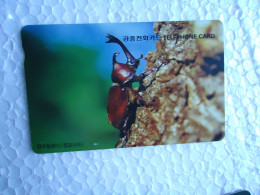 KOREA   USED CARDS  INSECTS - Altri & Non Classificati