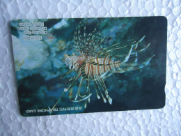 KOREA   USED CARDS  FISHES MARINE LIFE  FISHES - Peces