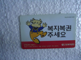 KOREA   USED CARDS MASCOTS  GAMES - Corée Du Sud
