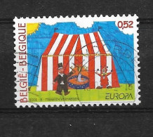 Timbres Oblitérés De Belgique, N°3064 YT, Europa 2002, Le Cirque - 1976