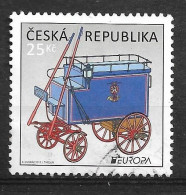 Timbres Oblitérés De République Tchèque, Europa 2013, Voiture Postale Ancienne - 1976