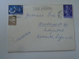 D197923  Romania   Airmail Cover  Bucuresti  1965   Hotel Lido Coafure  Sent To Hungary  Brenner Éva -stamp  Forestation - Covers & Documents