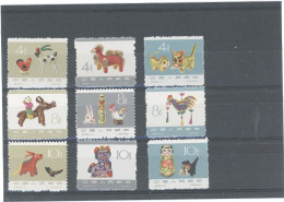 CHINE - N°1522 /1530 -NSG -N*-SERIE COMPLETE - Unused Stamps