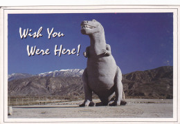 CPA - ”WISH YOU WERE HERE!”, TYRANNOSAURUS REX, CREATION OF CLAUDE K. BELL - Sculture