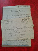 LETTRE FRANCHISE MILTAIRE ROUEN POUR CAEN  AVEC CORRESPONDENCE - Sonstige & Ohne Zuordnung