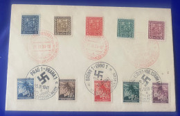 Böhmen & Mähren, Prague 1939-1941. Cover With Multiple Cancels - Interesting - Briefe U. Dokumente