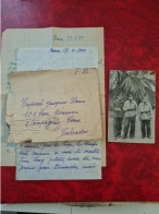 LETTRE FRANCHISE MILTAIRE ROUEN GARE AVEC COREPONDANCE 1940 POUR CAEN AVEC PHOTO CASABLANCA PARC LIAUTEY - Sonstige & Ohne Zuordnung