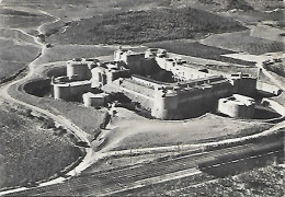 CPSM Salses Le Château Vue Aérienne - Salses