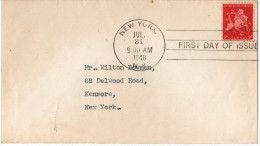 (R1b) USA SCOTT # C 38 - Commemorating Golden Anniversary 1898-1948 - Kenmore New-York - 1948. - 2c. 1941-1960 Storia Postale