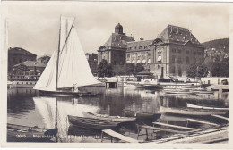 SVIZZERA - CARTOLINA  - NEUCHàTEL - LE PORT ET LA POSTE VIAGGIATA  - 1929 - Port