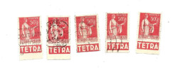 PUBLICITIMBRES De CARNET - Un Lot De 8 PAIX TII - Pubs TETRA - Old : 1906-1965