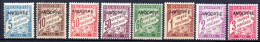 Andorre: Yvert N° Taxe 1/8* Adhérences - Unused Stamps