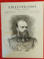 L'ILLUSTRATION 1987 - 26 MARS 1881. ALEXANDRE RUSSIE ALEXANDER RUSSIA. USINE BRAVAIS A ASNIERES - 1850 - 1899