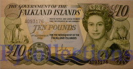 FALKLAND ISLANDS 10 POUNDS 1986 PICK 14a UNC - Falkland Islands