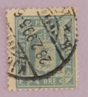 DANEMARK SERVICE YT 6B  OBLITÉRÉ ANNÉES 1875/1902  DENTELE 14X13,5 - Oficiales