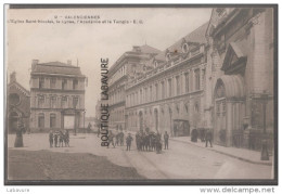 59---VALENCIENNES--eglise Saint Nicolas--Le Lycée-l'Académie Et Le Temple---animé - Valenciennes