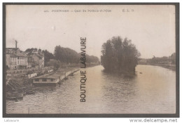 95 - PONTOISE--Quai Du Pothuis Et L'Oise-bateau Camille--pour Lavandière-- - Pontoise