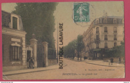 95 - ARGENTEUIL----La Grande Rue----animé-----colorisée - Argenteuil