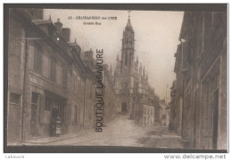 18----CHATEAUNEUF SUR CHER Grande Rue Commerce Animé - Chateauneuf Sur Cher